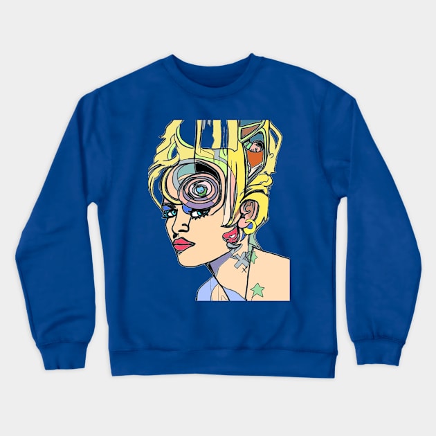 Eye Roll Crewneck Sweatshirt by DaxNorman